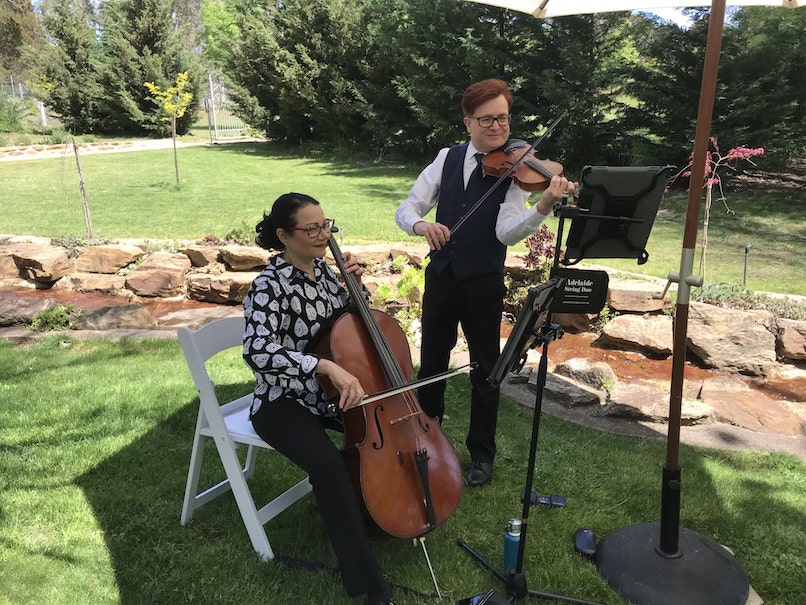 Adelaide String players in the shade